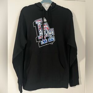 MLB Los Angeles Dodgers Black Graphic Hoodie